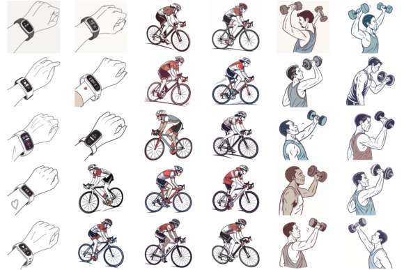 83+ Fitness Illustrations Bundle: Energize Your Creative Projects