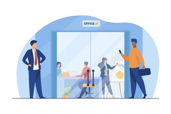 Businesspeople Walking in Corridor: Capturing Corporate Motion