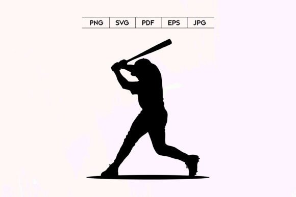 Capture Athletic Motion: The Baseball Batter Swing Silhouette