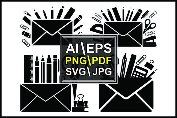 Crafting Visual Stories with Silhouettes Envelopes Office Supplies