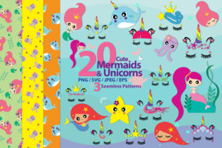 Cute Mermaids & Unicorns: Whimsical Design for Modern Projects
