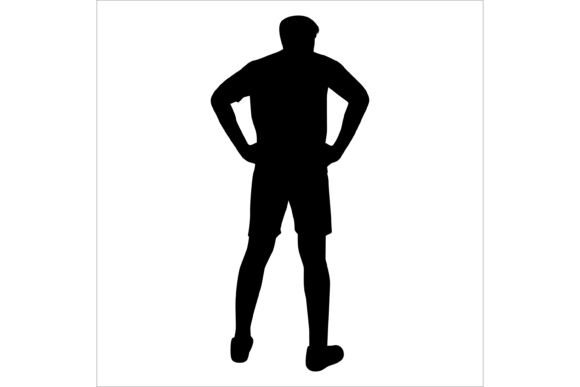 Dynamic Female Soccer Silhouette Vector Art for Designers