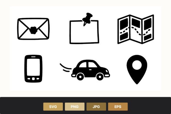 Essential Travel Icons: Your Guide to Black & White Line Art