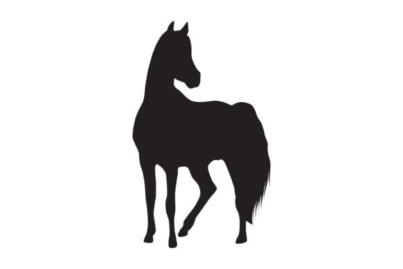 Horse Silhouette Vector: Versatile Design Asset