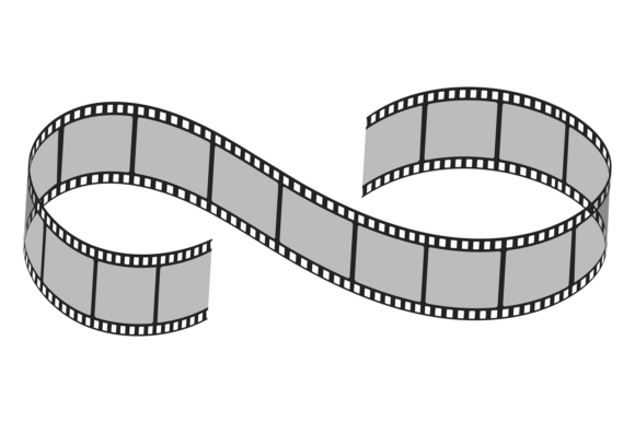 Infinity Sign in Film Strip Style: Cinem Font Review