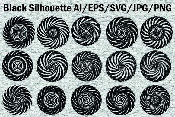 Mastering Motion: The Black and White Spiral Patterns Bundle