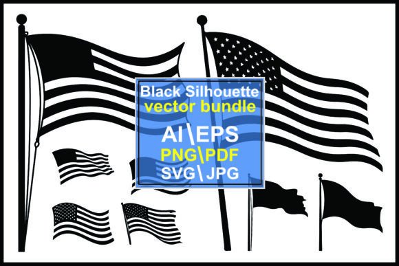 Silhouettes American Flags: Sizes on Pole for Bold Designs