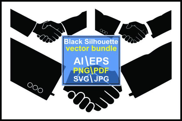 Silhouettes of Four Handshake Pairs: A Visual Language of Unity