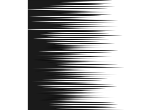 Speed Lines Effect: Black Comic Fast Motion for Dynamic Design