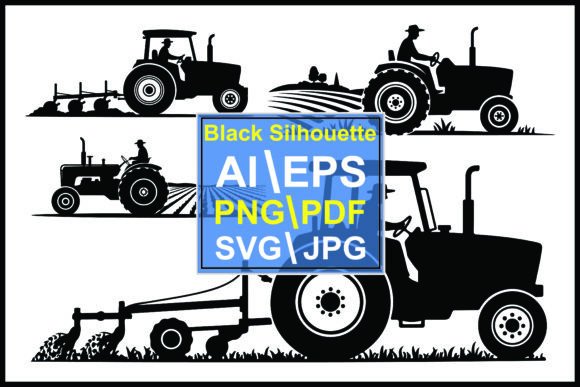 The Enduring Appeal of Silhouette of Tractors and Farmers